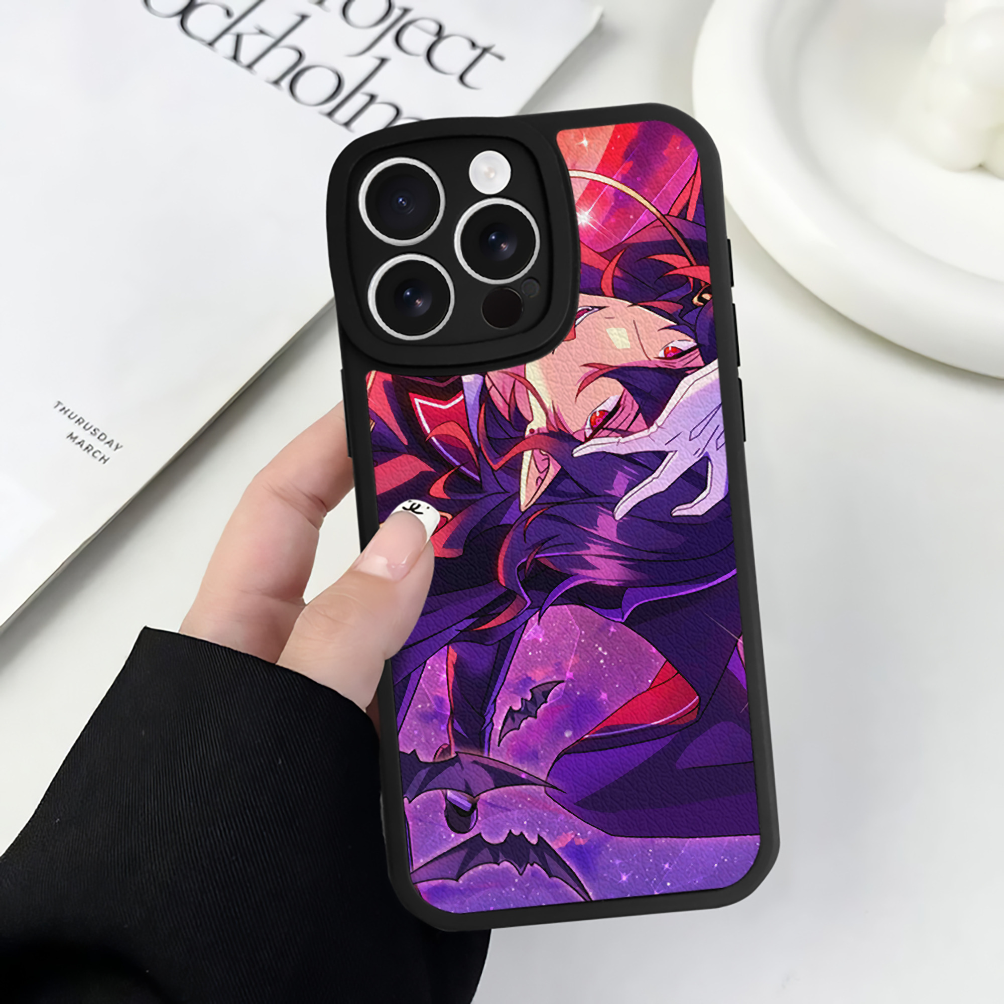 （画像用） あんさんぶるスターズ! Ensemble Stars 【iPhone 16シリーズ対応】シリコンスマホケース（レザー調） 材質：シリコン